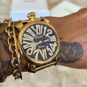 GaGa MILANO Manuale 46 Hawaii Limited  Quartz Watch Rare Box & Papers